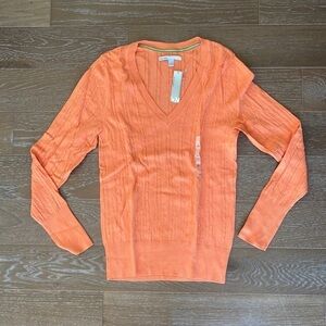 NWT Old Navy Cotton Pull Over Sweater | Orange | L